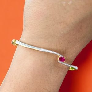 Ruby Diamond Bracelet - small one diamond